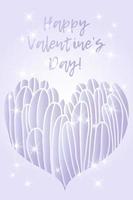 brochure de flyer invitation bannière carte de voeux saint valentin. couleur pastel délicat style féminin mignon. forme de coeur et lettrage de mode minimaliste vecteur