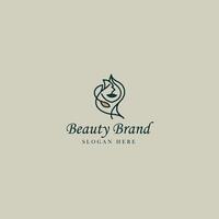 beauté salon logo. produits de beauté, maquillage et beauté salon logo. vecteur