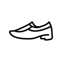 icône de chaussures de bureau. icône de style de contour. illustration simple. trait modifiable. vecteur de modèle de conception