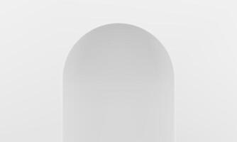 blanc 3d cambre vide incurvé trou dans mur espace pour promo présentation fenêtre entrée porte vecteur