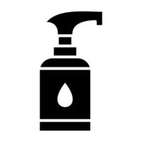 icône de glyphe de savon liquide vecteur