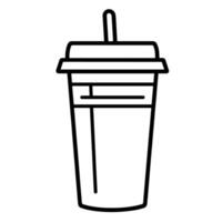 classique contour icône de une tasse de café pour sur le thème du café conceptions. vecteur