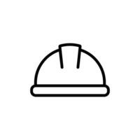 icône de casque de construction vecteur