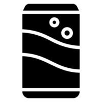icône de glyphe de soda vecteur
