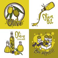 Concept de design Olive vecteur