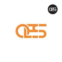 oes logo lettre monogramme conception vecteur