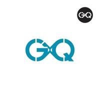 gxq logo lettre monogramme conception circulaire vecteur