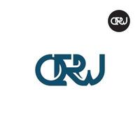 qrw logo lettre monogramme conception vecteur