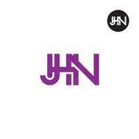 jhn logo lettre monogramme conception vecteur