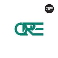 qre logo lettre monogramme conception vecteur