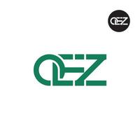 oz logo lettre monogramme conception vecteur