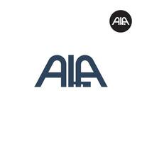 ala logo lettre monogramme conception vecteur