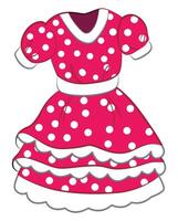 une mignonne robe pour fille illustration vecteur