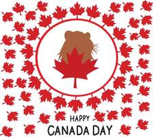 joyeux jour du Canada vecteur