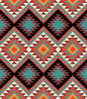 originaire de américain sans couture, ethnique modèle abstrait navajo style pour arrière-plan, fond d'écran, illustration, textile, tissu, Vêtements , batique, tapis, broderie vecteur