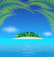 paradis tropical océan île vecteur