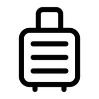 Facile valise icône. le icône pouvez être utilisé pour sites Internet, impression modèles, présentation modèles, illustrations, etc vecteur