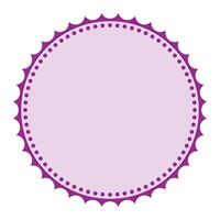 élégant violet rond détaillé emballage classique Vide autocollant badge plaine Contexte conception vecteur