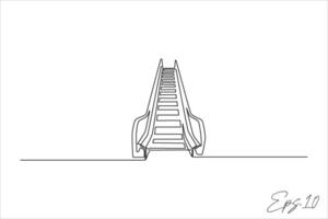 excalator continu ligne illustration vecteur
