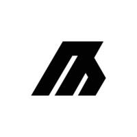 lettre marque m moderne plat logo conception vecteur