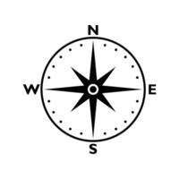 boussole icône conception. la navigation orientation signe et symbole. vecteur