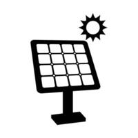 solaire panneau icône conception. alternative énergie signe et symbole. vecteur