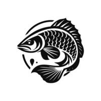 arowana logo icône. arowana poisson logo illustration conception vecteur