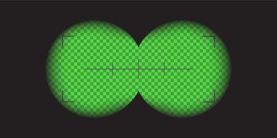 caméra, binoculaire nuit vision vert viseur recouvrir. caméra et binoculaire Cadre modèle. vecteur