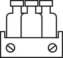 bouteille boisson icône symbole image. illustration de le boisson l'eau bouteille verre conception image vecteur