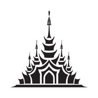 temple logo icône conception modèle et illustration vecteur