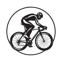 cyclisme club logo Stock images isolé sur blanc Contexte vecteur