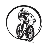 cyclisme club logo Stock images isolé sur blanc Contexte vecteur