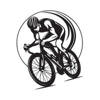 cyclisme club logo Stock images isolé sur blanc Contexte vecteur