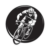 cyclisme club logo Stock images isolé sur blanc Contexte vecteur