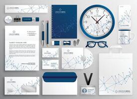 affaires papeterie ensemble dans filaire diagramme vecteur