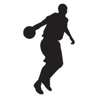 icône de une la personne en jouant basketball vecteur