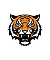 rugissement tigre logo conception illustration vecteur