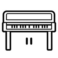piano clavier contour icône dans format, idéal pour liés à la musique conception projets et artistique efforts. vecteur