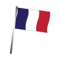 icône du drapeau français vecteur