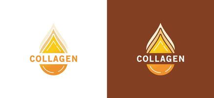 collagène gouttes icône symbole logo illustration modèle vecteur