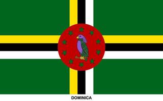 drapeau de dominique, Dominique nationale drapeau vecteur