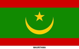 drapeau de mauritanie, Mauritanie nationale drapeau vecteur