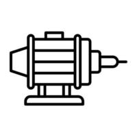 icône de ligne de moteur vecteur