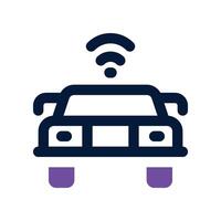 automatisation voiture icône. double Ton icône pour votre site Internet, mobile, présentation, et logo conception. vecteur