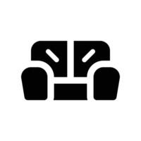 canapé icône. glyphe icône pour votre site Internet, mobile, présentation, et logo conception. vecteur