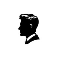 homme silhouette profil image vecteur