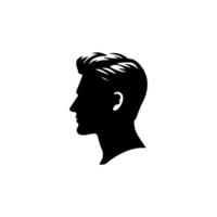 homme silhouette profil image vecteur