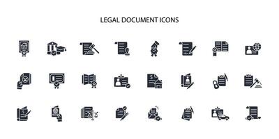 légal document icône définir..modifiable course.linéaire style signe pour utilisation la toile conception, logo.symbole illustration. vecteur