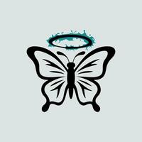 papillon minimaliste et plat logo illustration, illustration de divers insecte formes vecteur