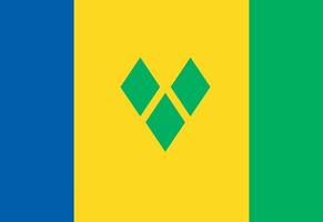 incroyable Saint Vincent et le grenadines drapeau illustrateur pays drapeaux vecteur